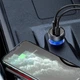 Автомобильное зарядное устройство Baseus Particular Digital Display (1USB/1Type-C, 5A, 65W, QC/PD). Silver - изображение 7