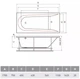 Ванна акриловая VAYER Boomerang 170x75 с ножками - изображение 4