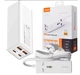 Сетевое зарядное устройство LDNIO SC1418 65W для телефона ноутбука 2 USB-C + 2 USB-A + 1EU розетка PD/QC4.0+ - изображение 9