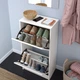 Тумба для взуття 2 відділи IKEA BISSA білий 49x93 см 705.302.56 - зображення 4