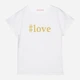 T-shirt damski luźny KOLORLI Love One Size Biały (5903738175000) - obraz 7