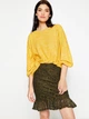 Юбка миди осенняя женская Koton 8KAK73281EK-801 M Khaki (8681687986454_ROZ) - изображение 3