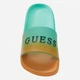 Мужские шлепанцы для пляжа Guess 761104320 41 (8) 27 см Зеленые (1159780075) - изображение 6