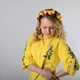 Женская туника с длинным рукавом, с пояском, вышивка - колокольчики, ткань оникс, цвет - желтый, размер 48-50, Світлана-К - изображение 3