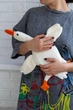 Мягкая игрушка-сплюшка Гусь WooolyWool ручной работы - изображение 2
