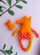 Мягкая игрушка-сплюшка Лисичка WooolyWool ручной работы - изображение 2