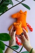 Мягкая игрушка-сплюшка Лисичка WooolyWool ручной работы - изображение 5