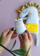 М’яка іграшка сплюшка Єдиноріг WooolyWool ручної роботи - зображення 4