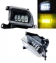Противотуманные двухцветные фары Chevrolet Lacetti 40W ПТФ Led Лачетти штатные металл Белый Жёлтый комплект 96551094 / 96551093 (05505) - изображение 1