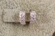 Серьги кольца Xuping Jewelry с камнями в два ряда 10 мм серебристые - изображение 1
