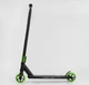 Самокат трюковый Best Scooter LineRunner LR-65215 HIC-система, пеги, алюминиевые диски и дека, Черный с зеленым - изображение 3