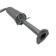 Резонатор Ланос, Сенс 1.3-1.6 с 1997г Мотор Сич под фланец OEM 96182255 (13601) - изображение 4