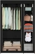 Тканинна шафа для речей Ason Storage Wardrobe 88105 2 секції 105 х 45 х 170 см Чорна (51692BL) - зображення 1