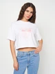 Футболка оверсайз короткая женская Converse Womens Knit T-Shirt 10025497-102 L Белая (194434145427) - изображение 1