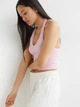 Топ жіночий H&M FL1059322 S Рожевий (DN4000000240007) - зображення 2