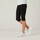 Легінси жіночі DOMYOS Fit+ для фітнесу укорочені чорні M UA44L31 - изображение 1
