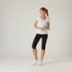 Легінси жіночі DOMYOS Fit+ для фітнесу укорочені чорні M UA44L31 - изображение 2
