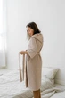 Подарочный набор от COSY Халат вафельный с капюшоном 2XL и с полотенцем (беж) в коробке (P-202+Cb311/2XL) - изображение 7
