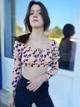 Топ с длинными рукавами в цветочный принт Boohoo Розовый ( 10380 S/42 ) - изображение 4