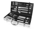 Набор для гриля барбекю 10 предметов в металлическом кейсе BQ Tools Set AL-10 для мангала гриля тандыра 43х21х8см - изображение 2