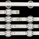 LED підсвітка LG TV 49" V17 ART3 2862 Rev0.2 V1749L1 + V1749R1 6916L-2862A 6916L-2863A 4pcs=1set - зображення 2