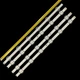 LED підсвітка LG TV 49" V17 ART3 2862 Rev0.2 V1749L1 + V1749R1 6916L-2862A 6916L-2863A 4pcs=1set - зображення 3