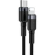 Дата кабель USB-C to Lightning 1.0m 18W 2.1A Cafule Black-Grey Baseus (CATLKLF-G1) - изображение 5