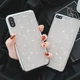 Силиконовый чехол с камнями для iPhone X/ХS - изображение 4