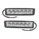 Комплект LED фар ДАЛЬНЬОГО світла. Світлодіодні фари на 6 діодів. 07T-18W/47/S. Пр-во Корея - зображення 1