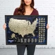 Скретч карта Соединенных Штатов Америки My Map USA edition в тубусе - изображение 5
