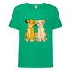 Футболка детская Король Лев (Lion King) зеленая (LK-simba&nala-2-green) 164 см - изображение 1