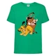 Футболка детская Король Лев (Lion King) зеленая (LK-friends-green) 164 см - изображение 1