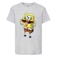 Футболка детская Спанч Боб 6 (Sponge Bob) серая 116 см - изображение 1
