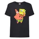 Футболка детская Спанч Боб 5 (Sponge Bob) черная 164 см - изображение 1