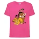 Футболка детская Король Лев (Lion King) розовая (LK-friends-pink) 104 см - изображение 1