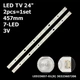 LED підсвітка TV 24" inch 457mm 7-led 3V LED236D7-01(B) 30323607206 2pcs=1set - изображение 1