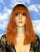 Парик LC 2025 ярко-рыжий, волнистый, с имитацией кожи, термостойкое волокно - изображение 1