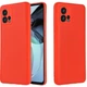 Чехол Fiji Full Soft Premium для Motorola G72 противоударный бампер с микрофиброй Red - изображение 1
