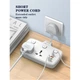 Подовжувач мережний Ldnio SC2413, 3USB, Type-C, 3 розетки, QC, білий - зображення 6