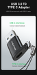 Переходник Cabletime USB3.0 A Male to USB Type C Female OTG (CP73B) - изображение 5