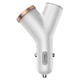 Автомобильное зарядное устройство Baseus Y Type Car Charger 40W 2USB 3.4A + Прикуриватель Зарядка в авто (CCALL-YX02) White - изображение 3