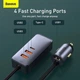 Автомобільний зарядний пристрій Baseus Share Together PPS Multi-port Fast Charging With Extension Cord 120W 3USB + 1Type-C Зарядка в авто Gray - зображення 12