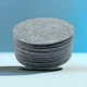 Набор из 12 круглых подставок костеров под чашки кружки 10*10 см Anthracite-0712 серый - изображение 1