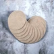 Набор из 12 круглых подставок костеров под чашки кружки 10*10 см Latte-0712 кремовый - изображение 3
