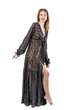 Кружевной женский пляжный халат макси 98кп-170/495 One size(S-L) Черный (2000012496011) - изображение 4