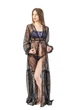 Кружевной женский пляжный халат макси 98кп-170/774 One size (S-L) Черный (2000012495014) - изображение 4