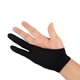 Перчатки для рисования для графических планшетов ANTI-TOUCH на два пальца M - изображение 2