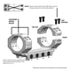 Кріплення-моноблок Warne Skyline Precision Mount d – 30 мм. Medium. Picatinny - зображення 4