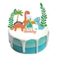 Таблички для торта Petit Candles фігурні "Динозаврики", набір із 7 шт. - зображення 1