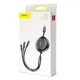 Кабель 3-в-1 BASEUS Combo Golden Loop 3-in-1 Elastic CAMLT-JH01 - зображення 2